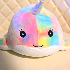 Natalie the Narwhal Plush ~ Tie Dye Squishmallow 8in.